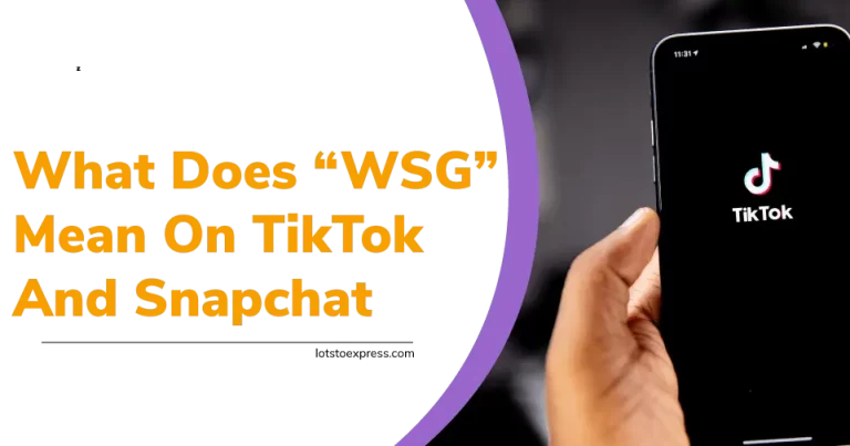 What Does WSG Mean On TikTok And Snapchat?